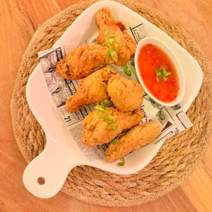 Gefrituurde kippenvleugels