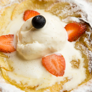 Appeltaartje met vanille-ijs